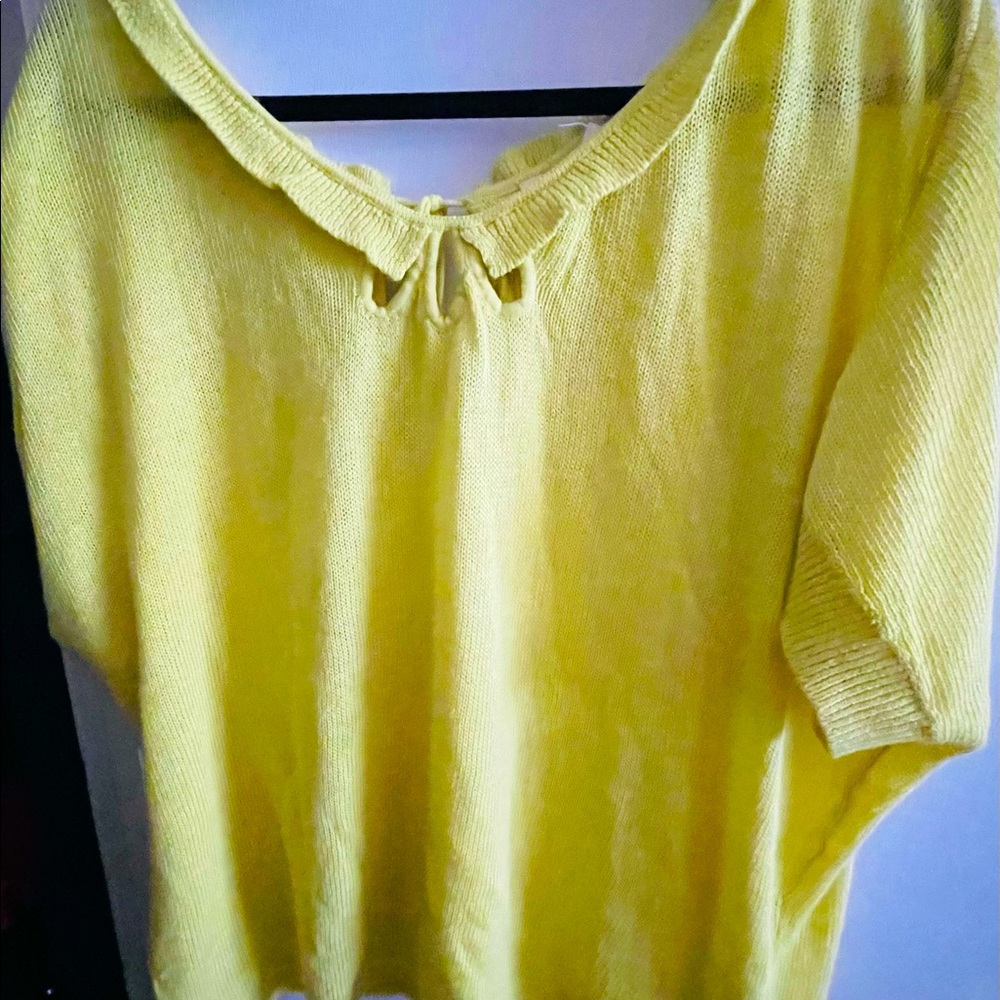 Oversized cotton Anthropologie Moth sweater.